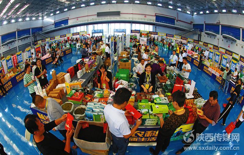 9月22日，首届中国农民丰收节丰收购物节在杨凌示范区举行。本次购物节融合线上线下优势渠道资源，让群众实现轻松购物。 记者 赵晨摄