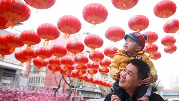 張燈結(jié)彩迎新年