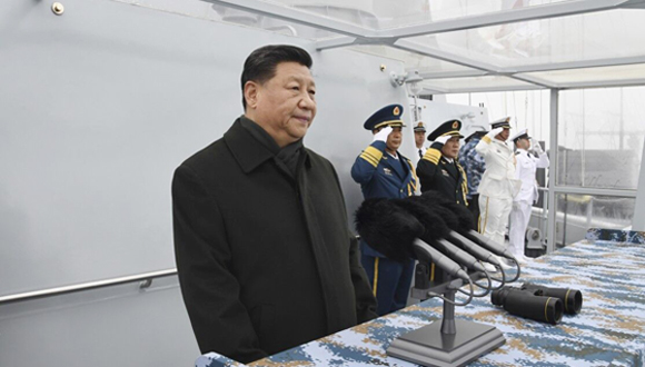 習(xí)近平出席慶祝人民海軍成立70周年海上閱兵活動(dòng)