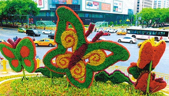 花開新城春意濃