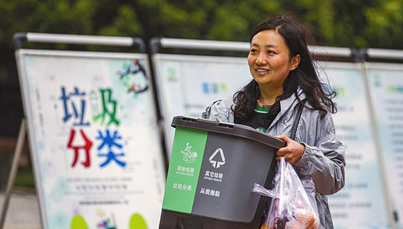 三秦新風貌 曲江新區(qū) 讓垃圾分類真正走進千家萬戶