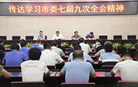 咸陽市新興紡織工業(yè)園集中傳達(dá)學(xué)習(xí)市委七屆九次全會精神