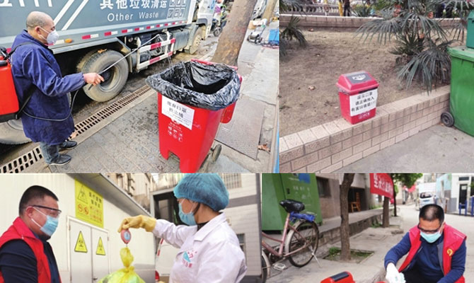 西安部分小区定点处理家庭有害垃圾