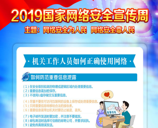 2019网络安全宣传周：机关工作人员如何正确使用网络