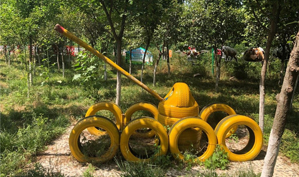 长安区西甘村村民自建垃圾分类主题公园 阳光堆肥变废为宝