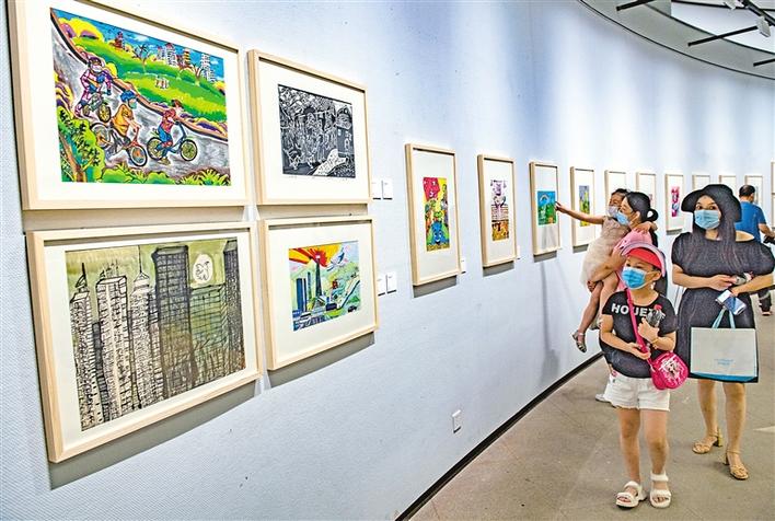 欢庆“六一”陕西少儿美术作品展开幕