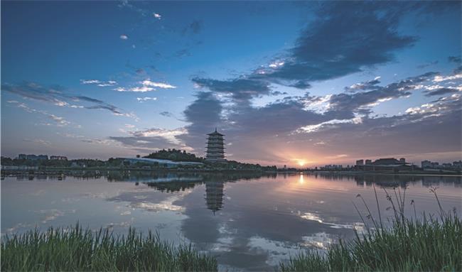 古城西安天空景色美如画