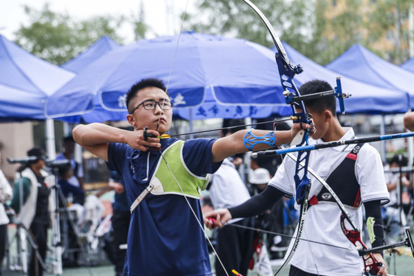 2020年陕西省青少年射箭锦标赛在榆林体育运动学校开赛