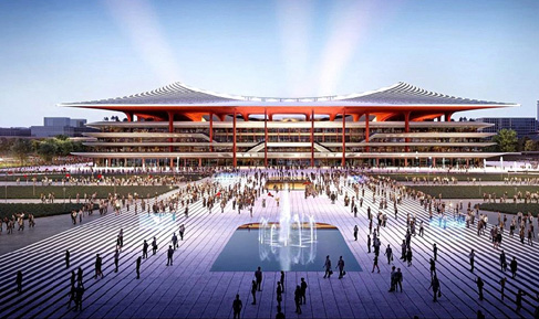 西安国际足球中心项目开工 西咸新区沣东新城在新赛场“开球”