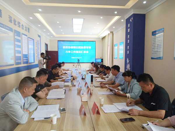寧陜縣政協召開掃黑除惡專項斗爭工作情況匯報會
