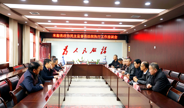米脂縣政協(xié)召開(kāi)民主監(jiān)督縣法院執(zhí)行工作座談會(huì)