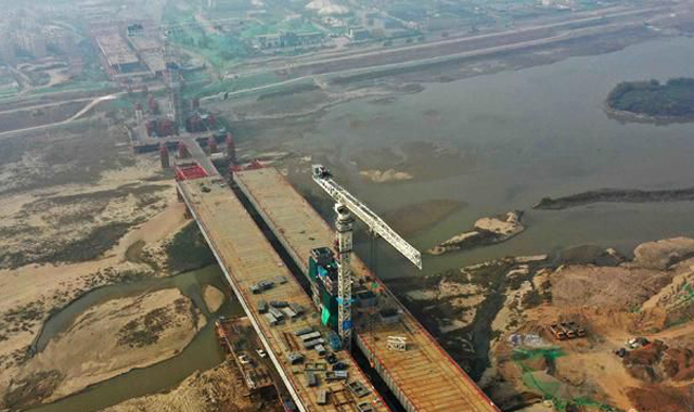 世界第一宽双塔空间双索面自锚式悬索桥走红西安 最新进展来了