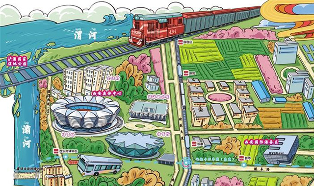 ​一图带你了解主场馆周边