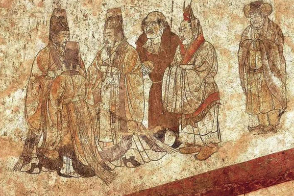 九天阊阖开宫殿 万国衣冠拜冕旒