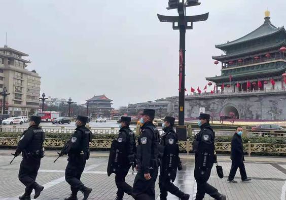全警守護(hù) 西安春節(jié)期間社會(huì)治安安全穩(wěn)定