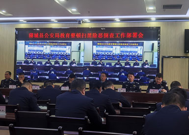 蒲城縣公安局召開(kāi)教育整頓掃黑除惡倒查工作部署會(huì)