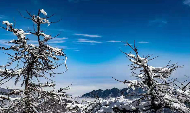 【视觉陕西】四月的太白山 春雪与云海交织如画