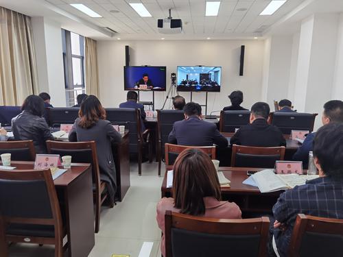 神木市政協(xié)收看省市縣（區(qū)）三級政協(xié)委員工作室建設(shè)視頻推進會