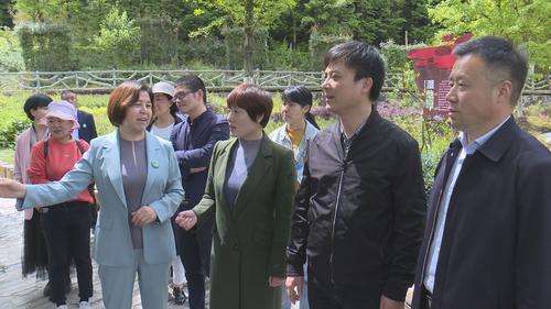 安康市專家評(píng)審組驗(yàn)收嵐皋縣巴山珍稀植物園國家3A級(jí)景區(qū)創(chuàng)建工作