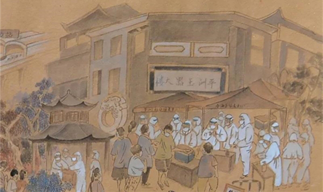 90后小伙花费5天创作“核酸检测上河图” 致敬抗疫工作者