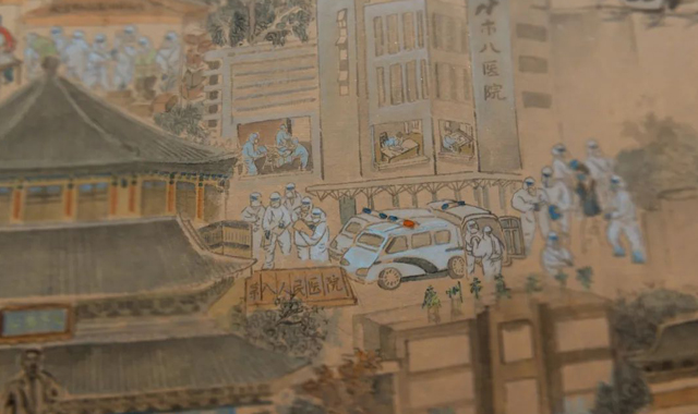 广州版“战疫上河图”来了 有500多个人物24个场景