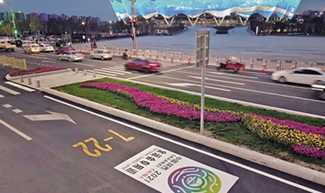 全运会专用车道亮相