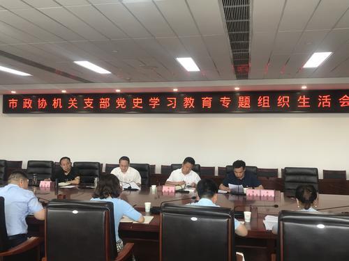 神木市政協(xié)機(jī)關(guān)黨支部召開黨史學(xué)習(xí)教育專題組織生活會(huì)