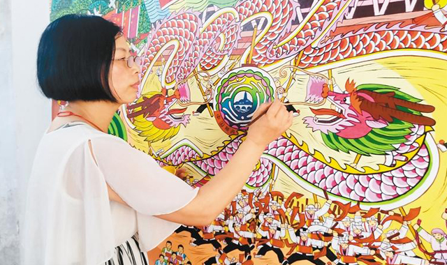 2米画卷诠释“全民全运同心同行”