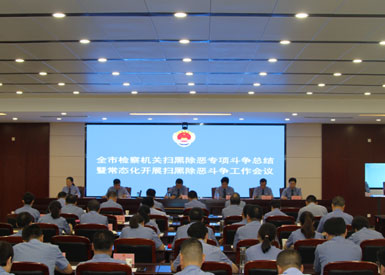 铜川市检察机关扫黑除恶专项斗争总结暨常态化开展扫黑除恶工作会议召开