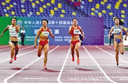 十四运会女子200米决赛葛曼棋夺冠