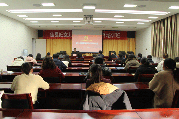 佳县妇联举行妇女儿童维权能力提升培训班