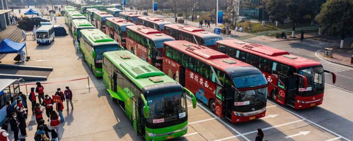 70余辆大巴护送 长安大学2万余名学生将陆续离校返乡