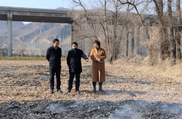 榆林市生态环境局开展秸秆禁烧专项巡查