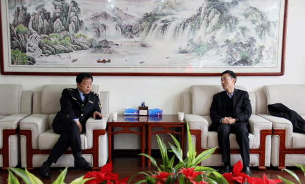 榆林市生態(tài)環(huán)境局與陜北礦業(yè)有限公司座談交流