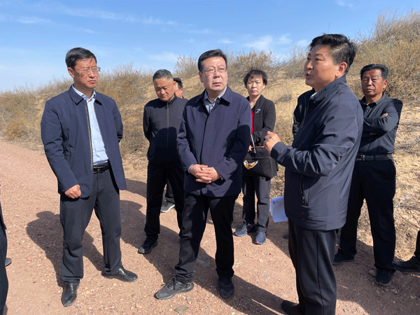 榆林市政协副主席苏世强督察生态修复项目进展情况
