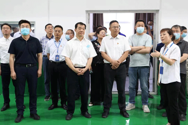 江蘇省工信廳副廳長李強到陜西中能煤田有限公司就蘇陜合作項目考察調研