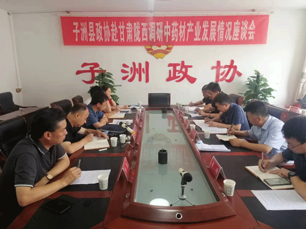 子洲县政协召开赴甘肃陇西调研中药材产业发展情况座谈会