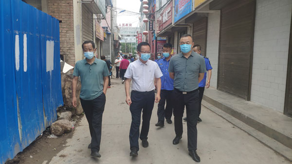 陇县政协副主席赵元科检查指导包抓路段创文工作