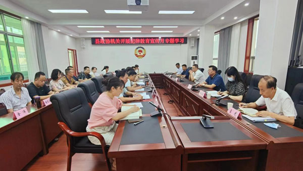 勉县政协开展纪律教育学习宣传月活动