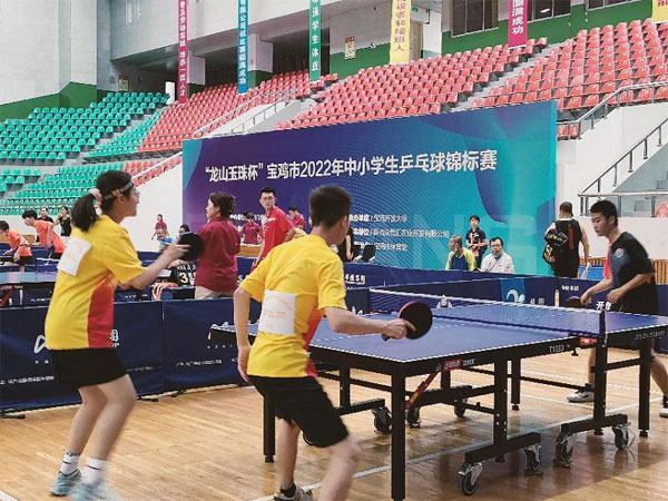 “龙山玉珠杯”宝鸡市2022年中小学生乒乓球锦标赛成功