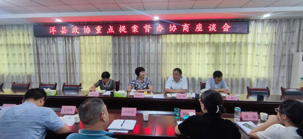 洋县政协召开重点提案协商座谈会