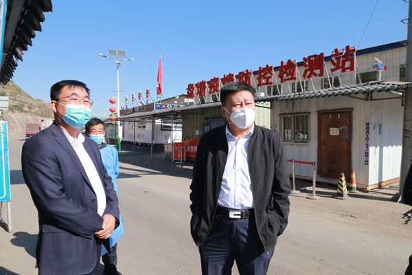 神木市政协党组副书记李治佳督查指导省界疫情防控检查点