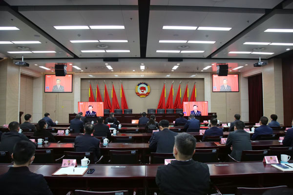 西安市政协集中收看二十大开幕盛况