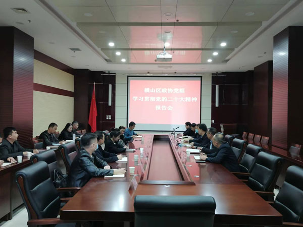 横山区政协召开党组（扩大）会议学习贯彻党的二十大精神
