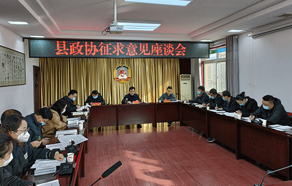 陇县政协召开《关于完善政协委员联系服务界别群众制度机制凝聚兴陇共识的意见》征求意见座谈会