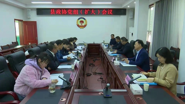 勉县政协召开党组（扩大）会议专题部署大兴调查研究工作