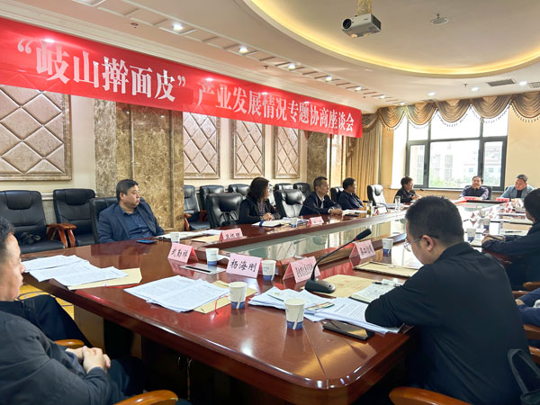 岐山县政协专题调研“岐山擀面皮”产业发展情况