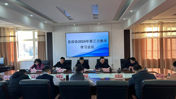 定边县政协召开集体学习会议 传达学习二十届中央纪委三次全会精神