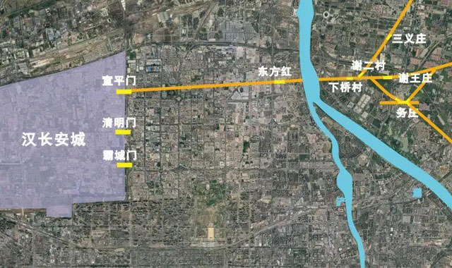 西安发现汉长安城东郊道路交通系统 或为文