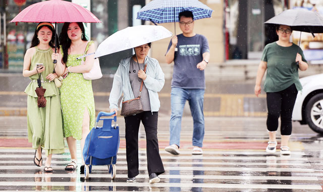 古城降雨 高溫暫退